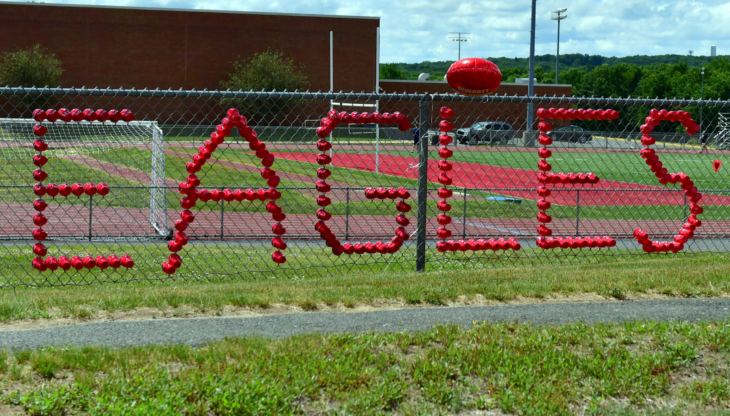 Wolcott High School Graduation Car Line Up at the Library Part 3
